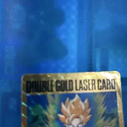 Dragon Ball Carddass Double Gold Leather Card WGL-2 Used - Image 3