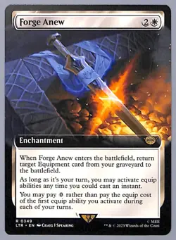 Forge Anew - Extended Art - 349 - LOTR: Tales of MIddle-earth (LTR) MTG - Image 1