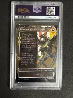 2025 MTG FINAL FANTASY BAHAMUT, WARDEN OF LIGHT/DION, BAHAMUT'S DOMINANT PSA 10 - Image 2