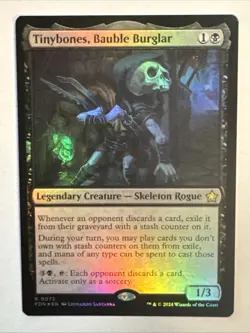 FOIL - MTG - Tinybones, Bauble Burglar #72 - Foundations - Image 1