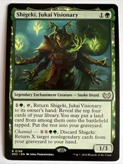 MTG Magic the Gathering - Shigeki, Jukai Visionary - Duskmourn Commander - Image 1