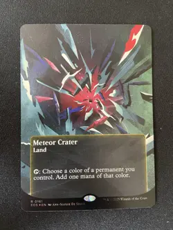 Meteor Crater (Borderless) (Galaxy Foil) Edge of Eternities: Stellar Sights Foil - Image 1