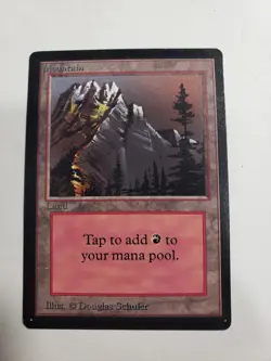 MTG Mountain (C) Beta Edition Magic the Gathering TCG Card LP - Image 1