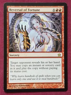 Magic The Gathering FIFTH DAWN REVERSAL OF FORTUNE red card MTG - Image 1