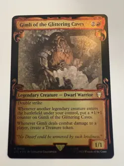 Gimli of the Glittering Caves (Showcase Scrolls) Lord of the Rings Foil - Image 1
