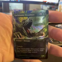 Earthshaker Dreadmaw - FOIL - BORDERLESS MTG The Lost Caverns of Ixalan 325 NM - Image 1