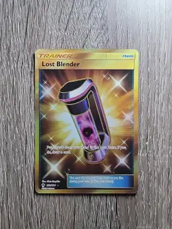 Pokemon Sun & Moon Lost Blender Gold Secret Rare Card 233/214 NM - Image 1