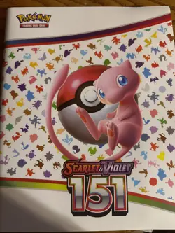 Pokemon 151 Mew Binder with Assorted Holo Cards - Image 1