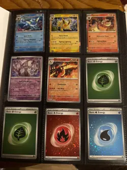 Pokemon 151 Mew Binder with Assorted Holo Cards - Image 3