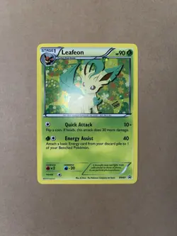 Leafeon BW87 HOLO Black Star Promo Sylveon Collection Pokemon Card - Image 2