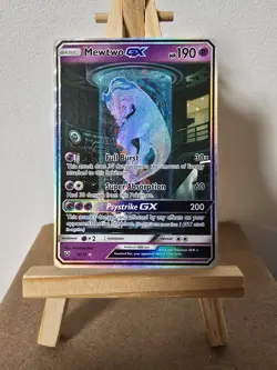 Pokemon Mewtwo GX TCG Secret Rare Card Shining Legends 78/73 - LP - Image 1