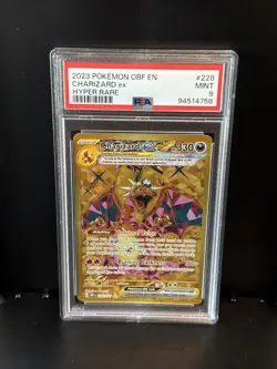 2023 Pokemon OBF EN #228/197 Charizard EX Hyper Rare PSA 9 - Image 1