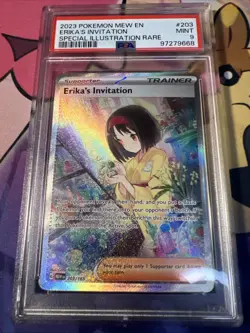 Erika's Invitation 206/165 Sv2a: Pokemon Card 151 Holo (Japanese) PSA MINT 9 SAR - Image 1