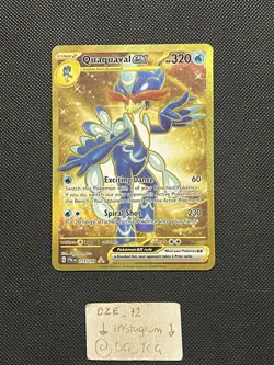 Pokemon Paldea Evolved - Quaquaval Ex - 273/193 - GOLD Full Art Rare - M/NM - Image 1
