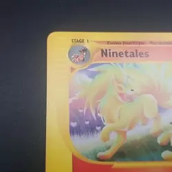 NINETALES 25/147 - Rare NON-HOLO - Aquapolis - e-READER - WOTC Pokemon Card - NM - Image 4