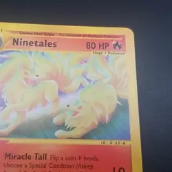 NINETALES 25/147 - Rare NON-HOLO - Aquapolis - e-READER - WOTC Pokemon Card - NM - Image 5