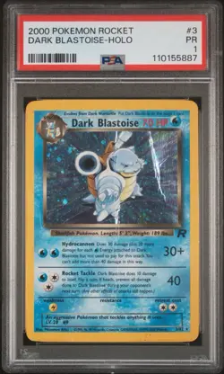 PSA 1 Dark Blastoise Holo #3 2000 Pokemon Team Rocket PR Poor WoTC - Image 1