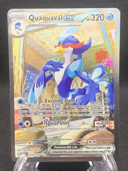 Quaquaval ex 260/193 Special Illustration Rare Sv02: Paldea Evolved Pokemon NM - Image 1