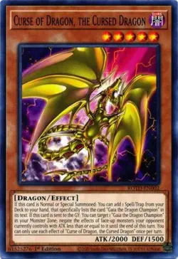 Curse of Dragon, the Cursed Dragon - ROTD-EN002 - Common - 1st Edition - Lightly - Image 1