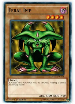 Feral Imp - YGLD-ENA11 - Common - 1st Edition - Lightly Played - Image 1