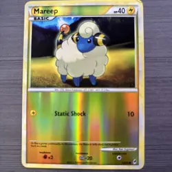 Pokemon Mareep TCG Reverse Holo Common Card 63/95 Call of Legends English 2011 - Image 1