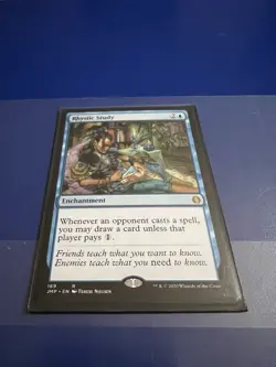 Rhystic Study Jumpstart Regular Rare Card Near Mint Condition - Image 1