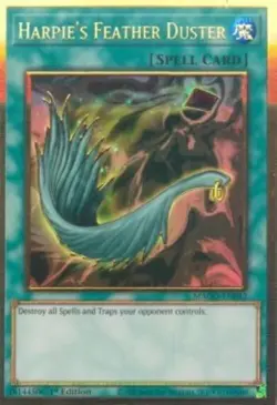 Yugioh-Harpie's Feather Duster-Gold Rare-1st Edition-MAGO EN042 (LP) - Image 1