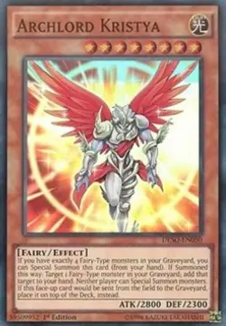Yugioh-Archlord Kristya-Super Rare-Limited Edition-CT08 EN010 (LP) - Image 1