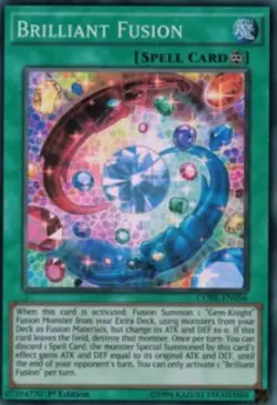 Yugioh-Brilliant Fusion-Super Rare-1st Edition-CORE EN056 (NM) - Image 1