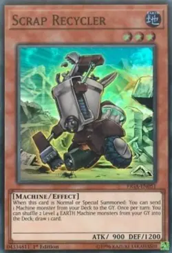 Yugioh-Scrap Recycler-Super Rare-1st Edition-FIGA EN051 (LP) - Image 1