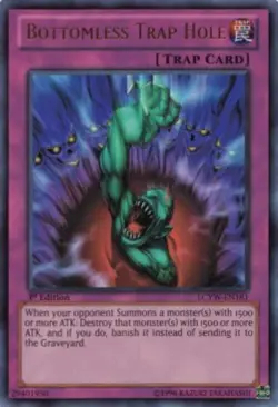 Yugioh-Bottomless Trap Hole-Ultra Rare-Mixed Editions-LCYW EN181 (LP) - Image 1