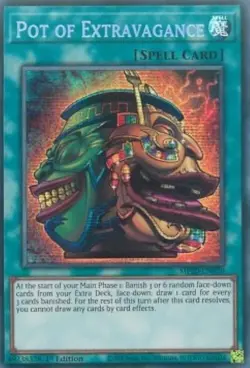 Yugioh-Pot of Extravagance-Secret Rare-1st Edition-MP20 EN030 (NM) - Image 1