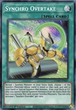 Yugioh-Synchro Overtake-Secret Rare-1st Edition-DAMA EN067 (NM) - Image 1