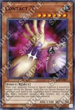 Yugioh-Contact "C"-Super Rare-UNL-OP18 EN007 (LP) - Image 1