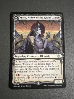 Ayara, Widow of the Realm // Ayara, Furnace Queen Foil Showcase MOM MTG - Image 1