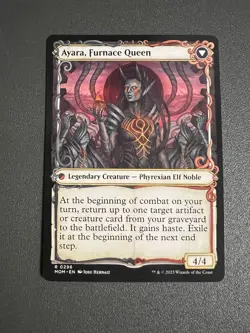 Ayara, Widow of the Realm // Ayara, Furnace Queen Foil Showcase MOM MTG - Image 2
