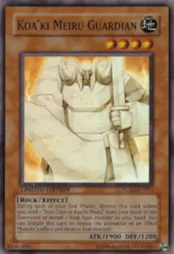 Yugioh-Koa'ki Meiru Guardian-Super Rare-Limited Edition-RGBT ENPP3 (LP) - Image 1