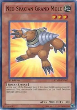 Yugioh-Neo-Spacian Grand Mole-Super Rare-1st Edition-RYMP EN007 (NM) - Image 1