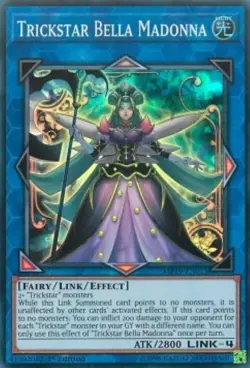 Yugioh-Trickstar Bella Madonna-Super Rare-1st Edition-MP19 EN021 (LP) - Image 1