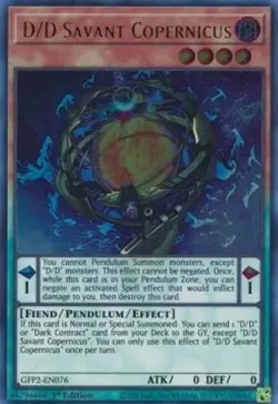 Yugioh-D/D Savant Copernicus-Ultra Rare-1st Edition-GFP2 EN076 (NM) - Image 1