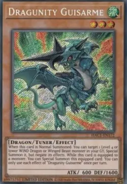 Yugioh-Dragunity Guisarme-Secret Rare-Limited Edition-HAC1 EN172 (NM) - Image 1
