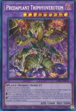 Yugioh-Predaplant Triphyoverutum-Secret Rare-Limited Edition-LDS3 EN076 (NM) - Image 1