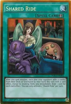 Yugioh-Shared Ride-Gold Rare-1st Edition-PGL3 EN084 (LP) - Image 1