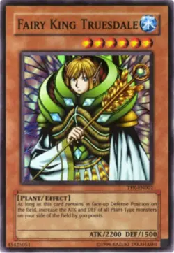 Yugioh-Fairy King Truesdale-Super Rare-UNL-TFK EN001 (MP) - Image 1