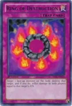 Yugioh-Ring of Destruction-Battle Pack Rare-1st Edition-BP01 EN050 (MP) - Image 1