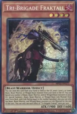 Yugioh-Tri-Brigade Fraktall-Secret Rare-1st Edition-MP21 EN171 (LP) - Image 1