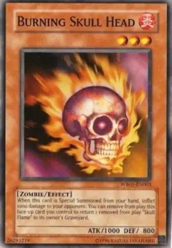 Yugioh-Burning Skull Head-Super Rare-UNL-WB01 EN003 (LP) - Image 1