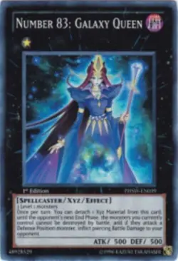 Yugioh-Number 83: Galaxy Queen-Super Rare-1st Edition-PHSW EN039 (LP) - Image 1