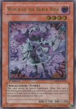 Yugioh-Witch of the Black Rose-Ultimate Rare-UNL-ABPF EN012 (MP) - Image 1