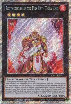 Yugioh-Brotherhood of the Fire Fist Tiger King-Platinum-Limited-CT11 EN001 (LP) - Image 1